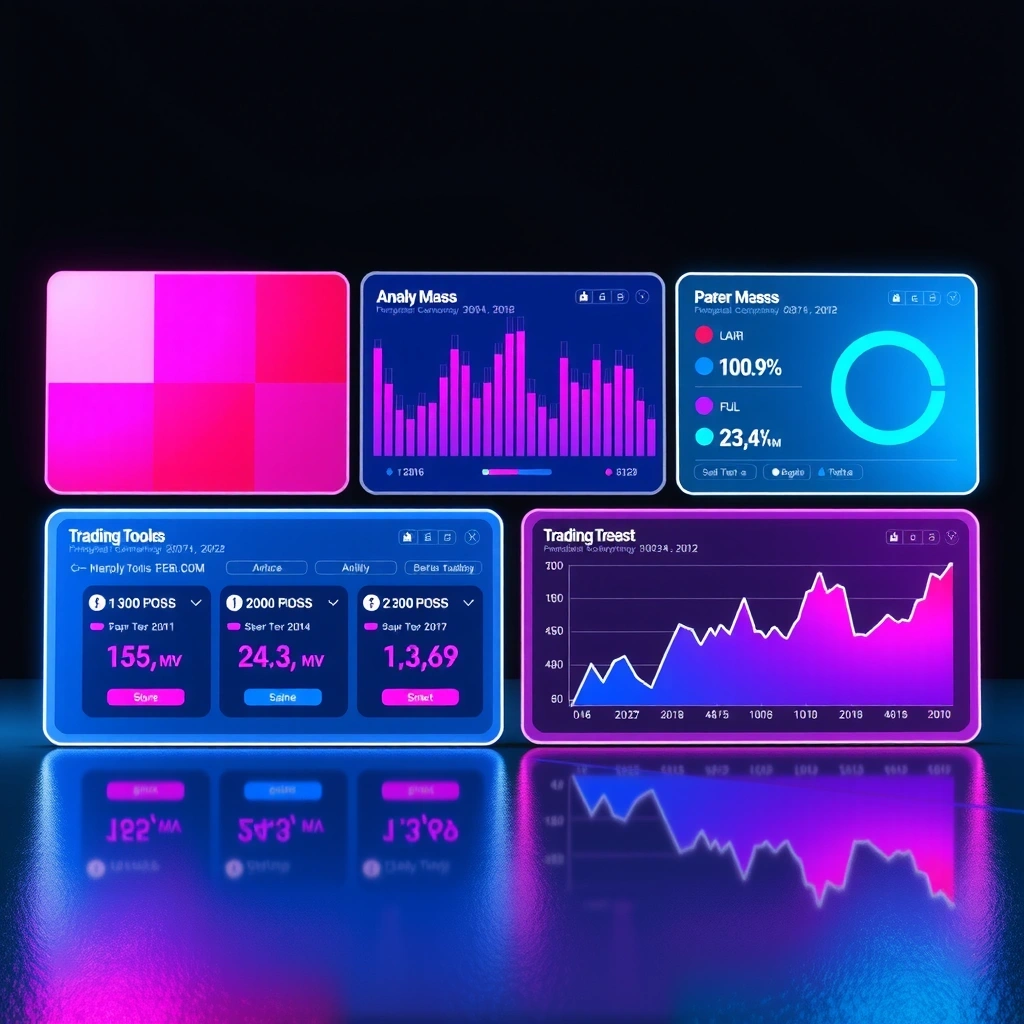 Advanced trading features interface showing analytics and Korean market data