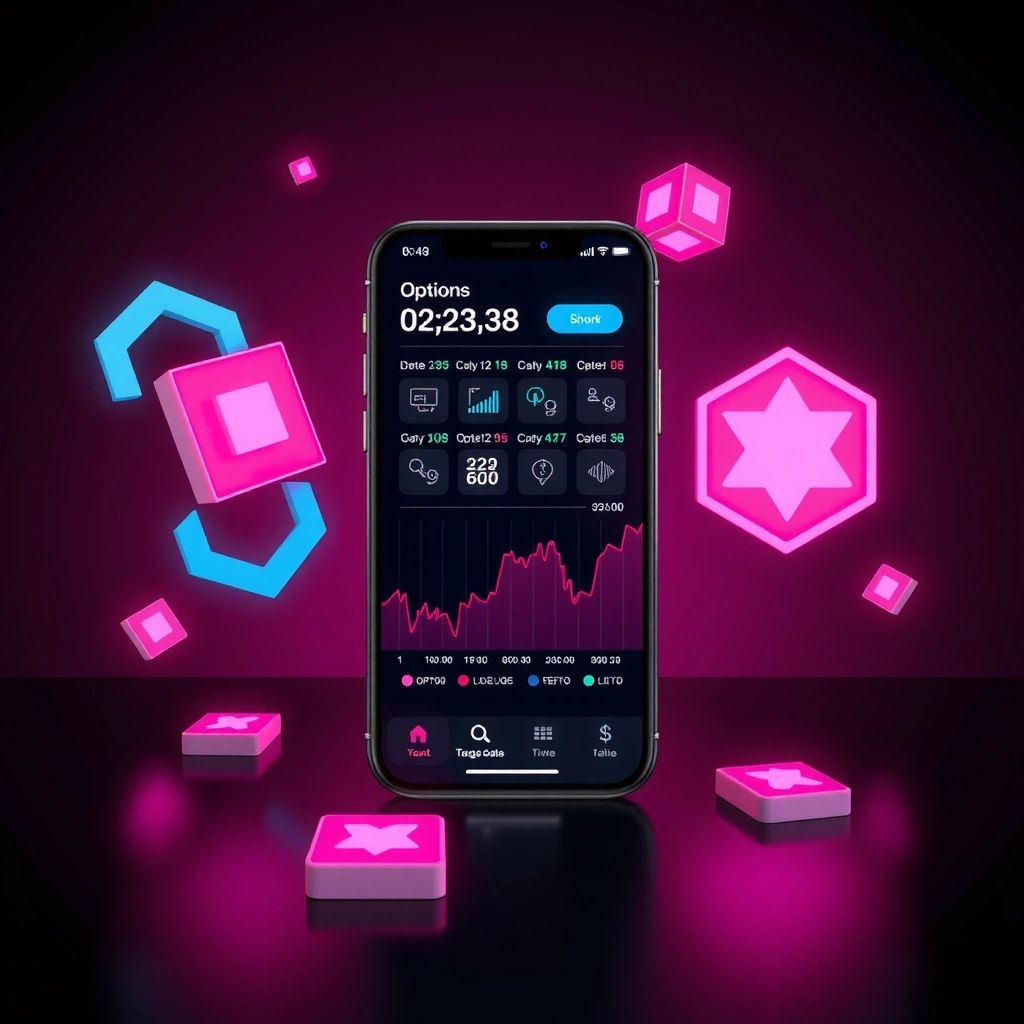 Options trading game interface